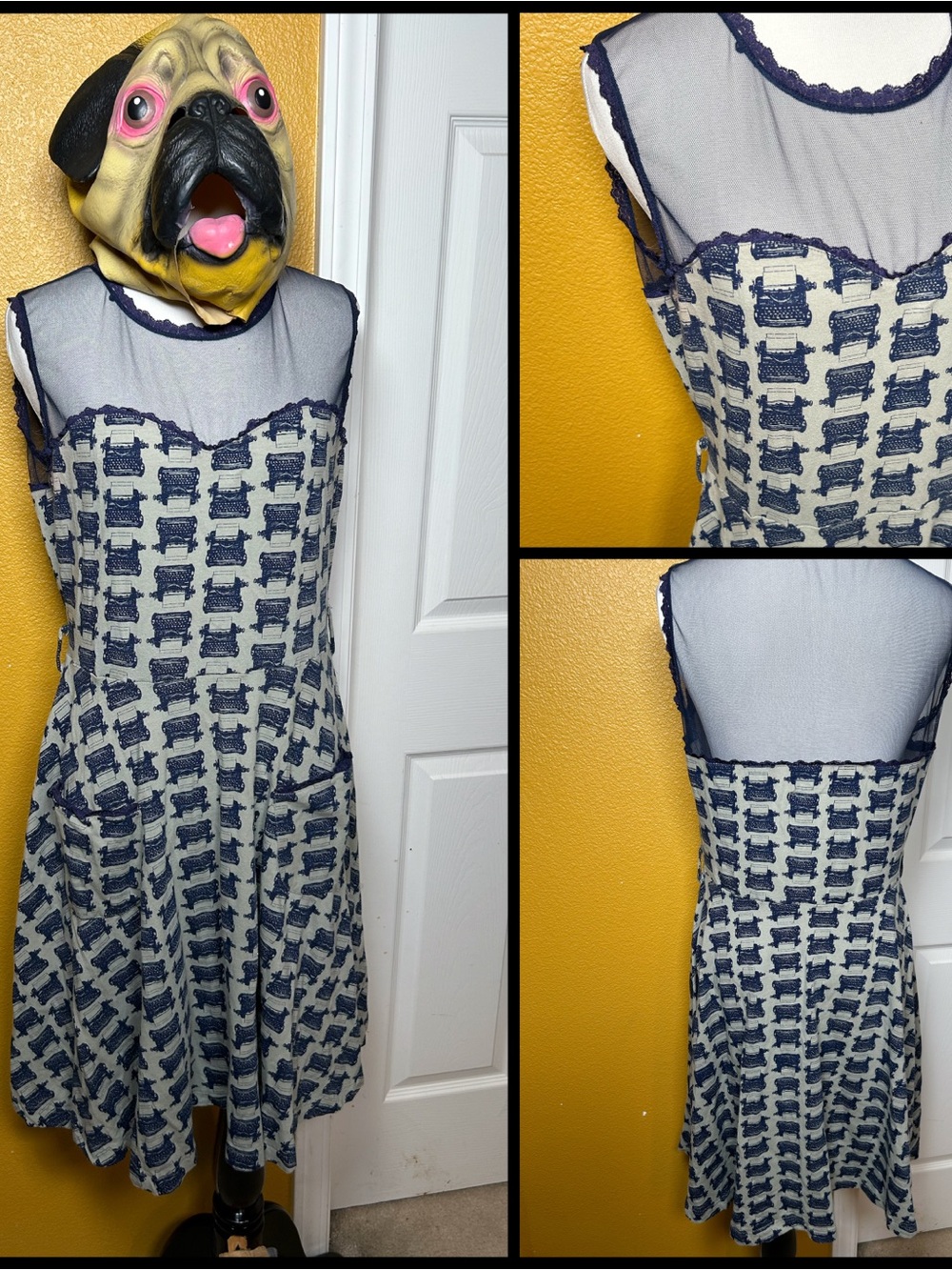 EFFIE’S HEART, lacy typewriter dress!!